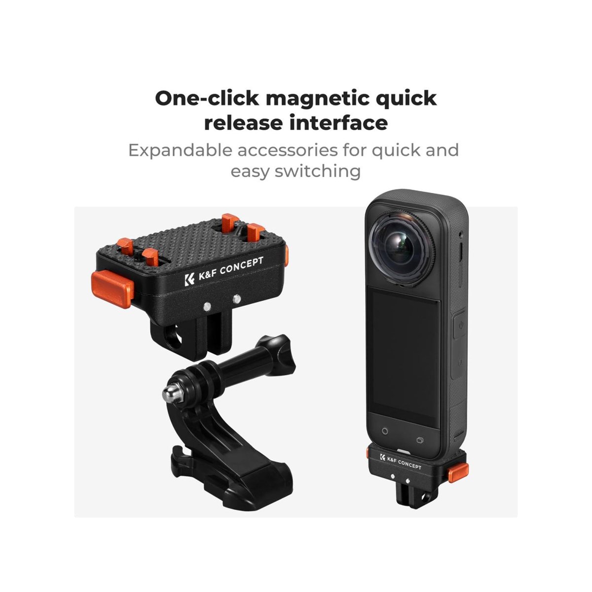 K&F Concept Magnetic Quick Release Adapter for Insta360 X5 & Ace Pro 2 thumbnail 2