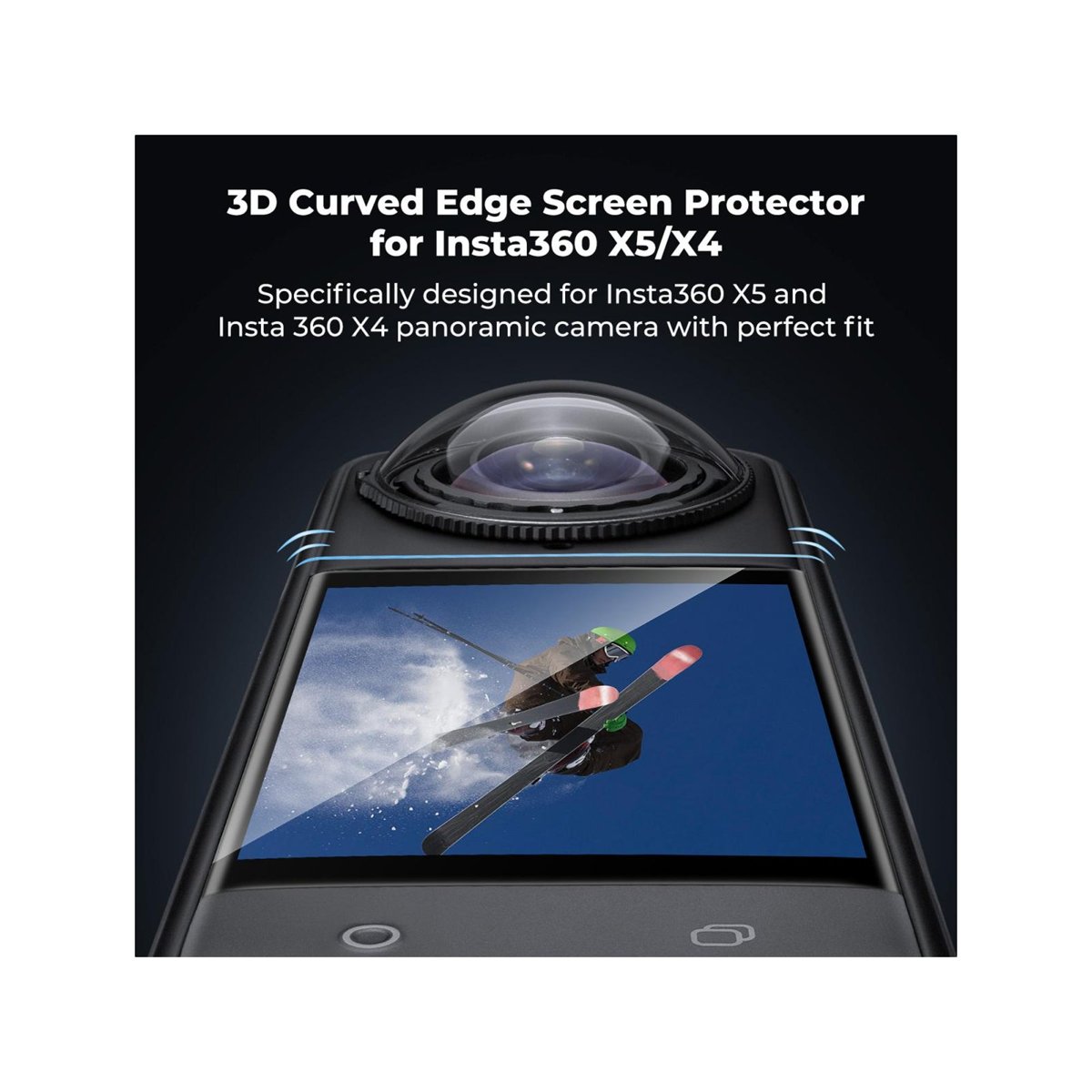 K&F Concept 3-Pack Screen Protector for Insta360 X5 & X4 – KF31.184 thumbnail 2