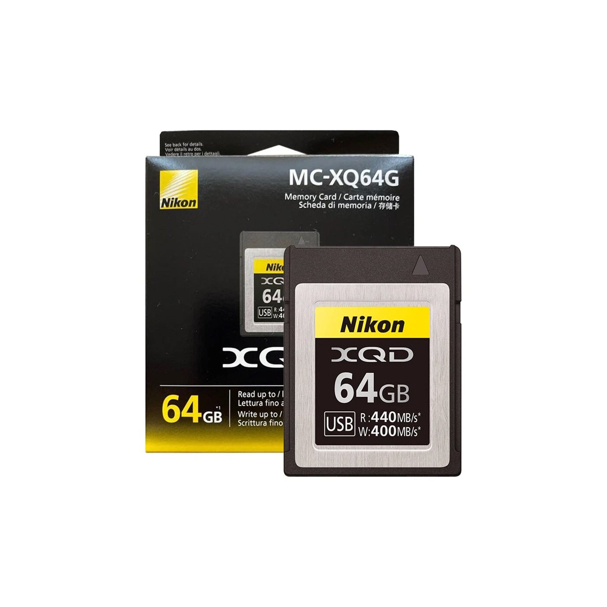 Nikon MC-XQ64G 64GB Professional XQD Memory Card â 440MB/s