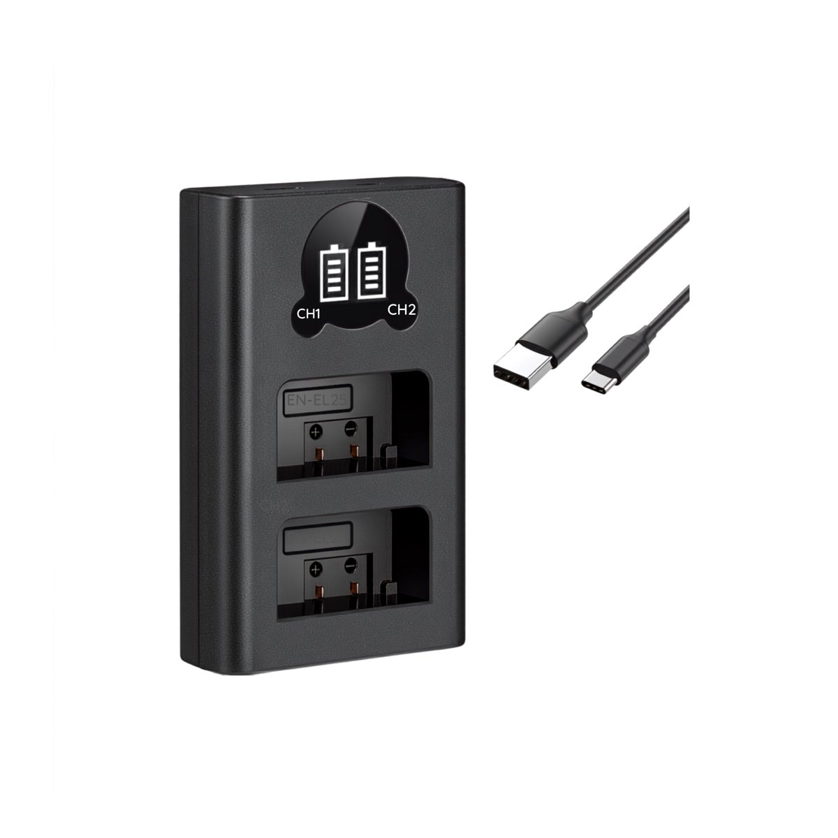 K&F EN-EL25 Dual Channel charger for Nikon Camera-KF28.0031S1 thumbnail 2