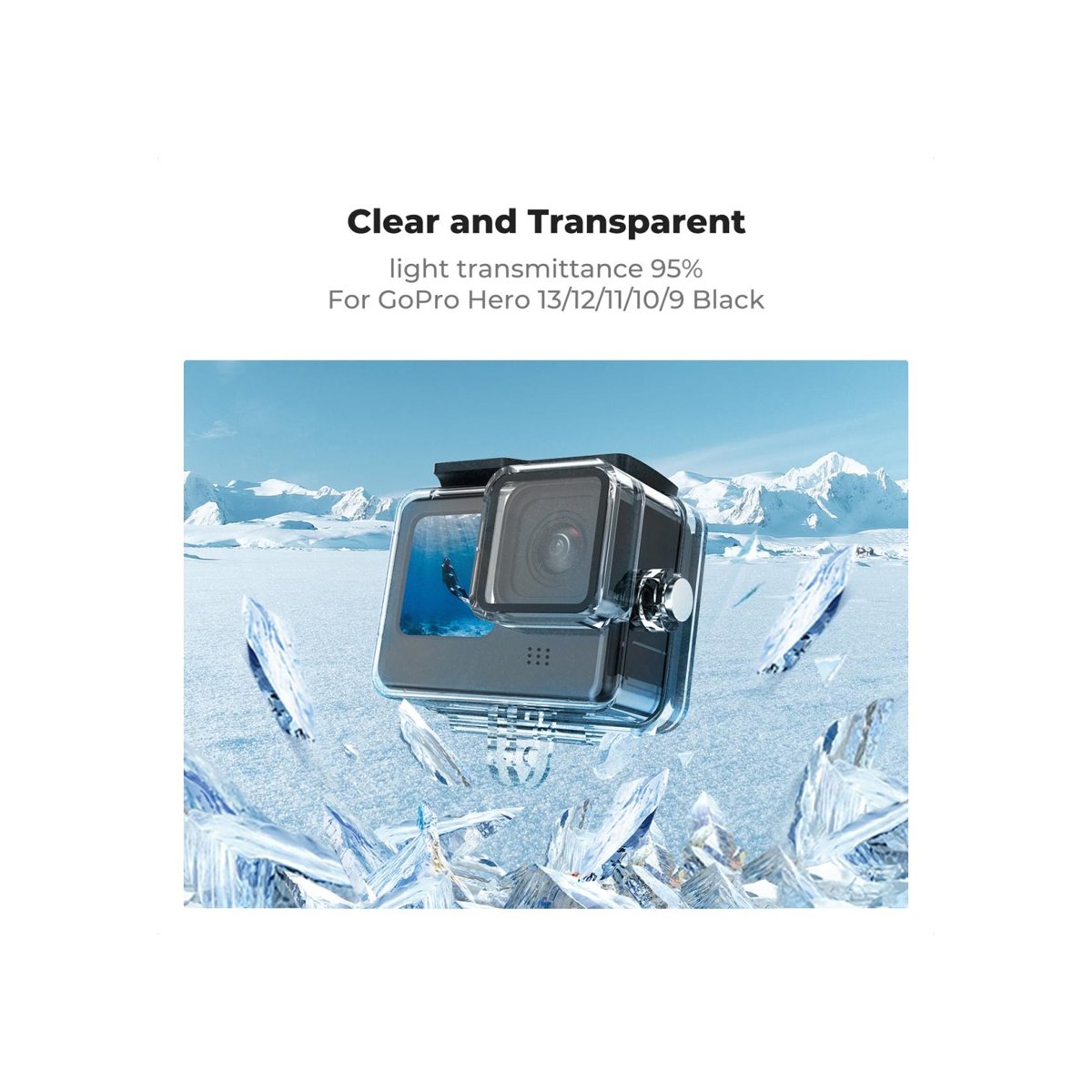 K&F Concept 60m Waterproof Case for GoPro HERO13/12/11/10/9 Black – KF31.158 thumbnail 2