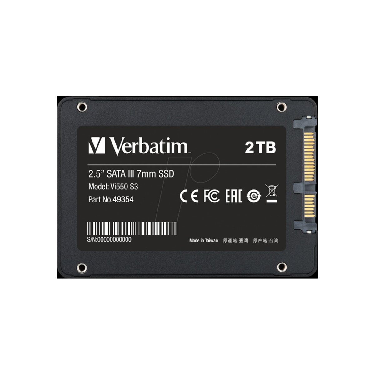 Verbatim Vi550 S3 2TB SATA III 2.5-Inch Internal SSD – 49354 thumbnail 2
