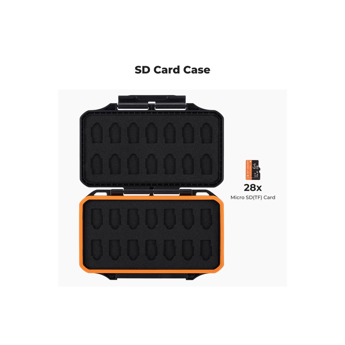 K&F Concept 28-Slot MicroSD Memory Card Case – KF31.107 thumbnail 2