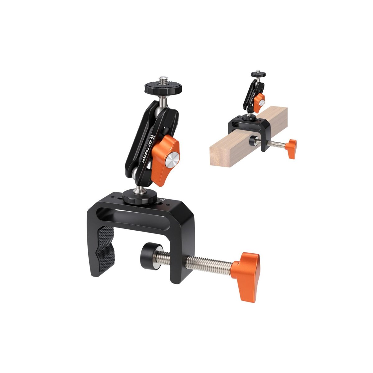 K&F Concept C-Clamp Mount with Double Ball Head Magic Arm â KF31.225