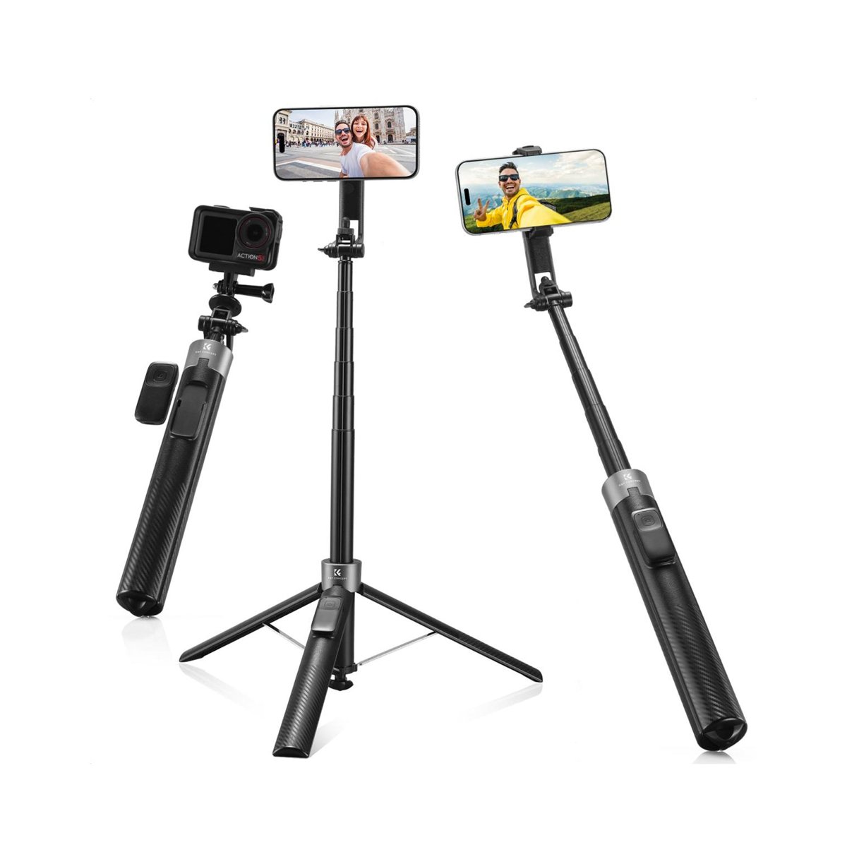 K&F Concept Popod 72" 3-in-1 Magnetic Phone Tripod & Selfie Stick â KF15.0015