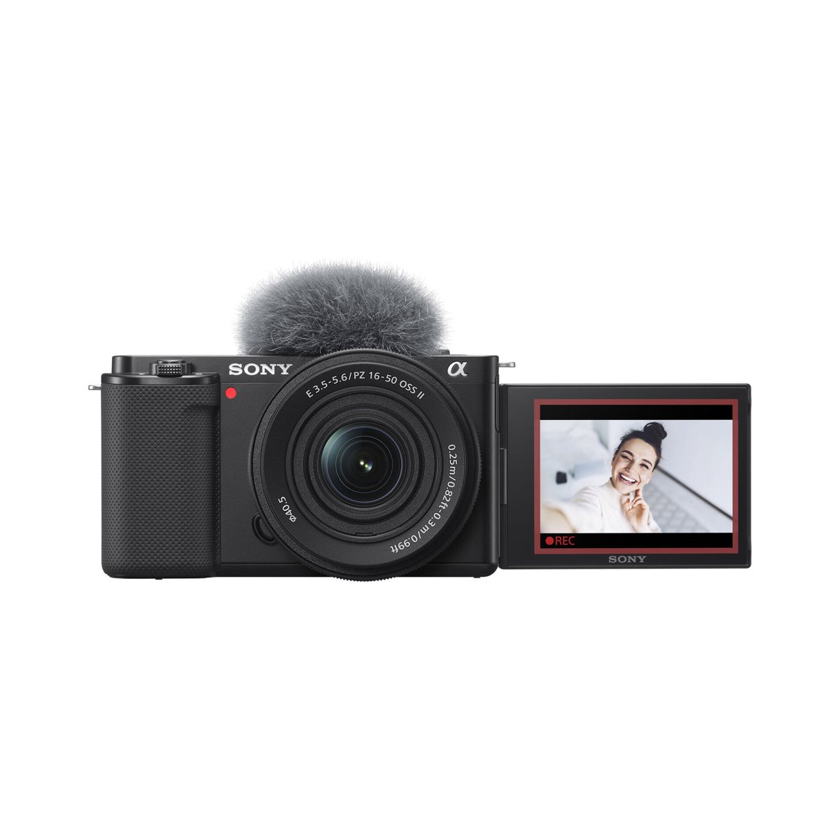 Sony ZV-E10 Mirrorless Camera with 16-50mm f/3.5-5.6 II Lens (Black)