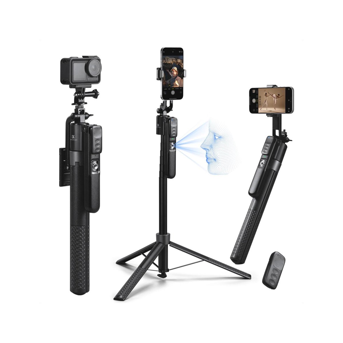 K&F Concept 71" AI Face-Tracking Tripod & Selfie Stick â KF15.0013