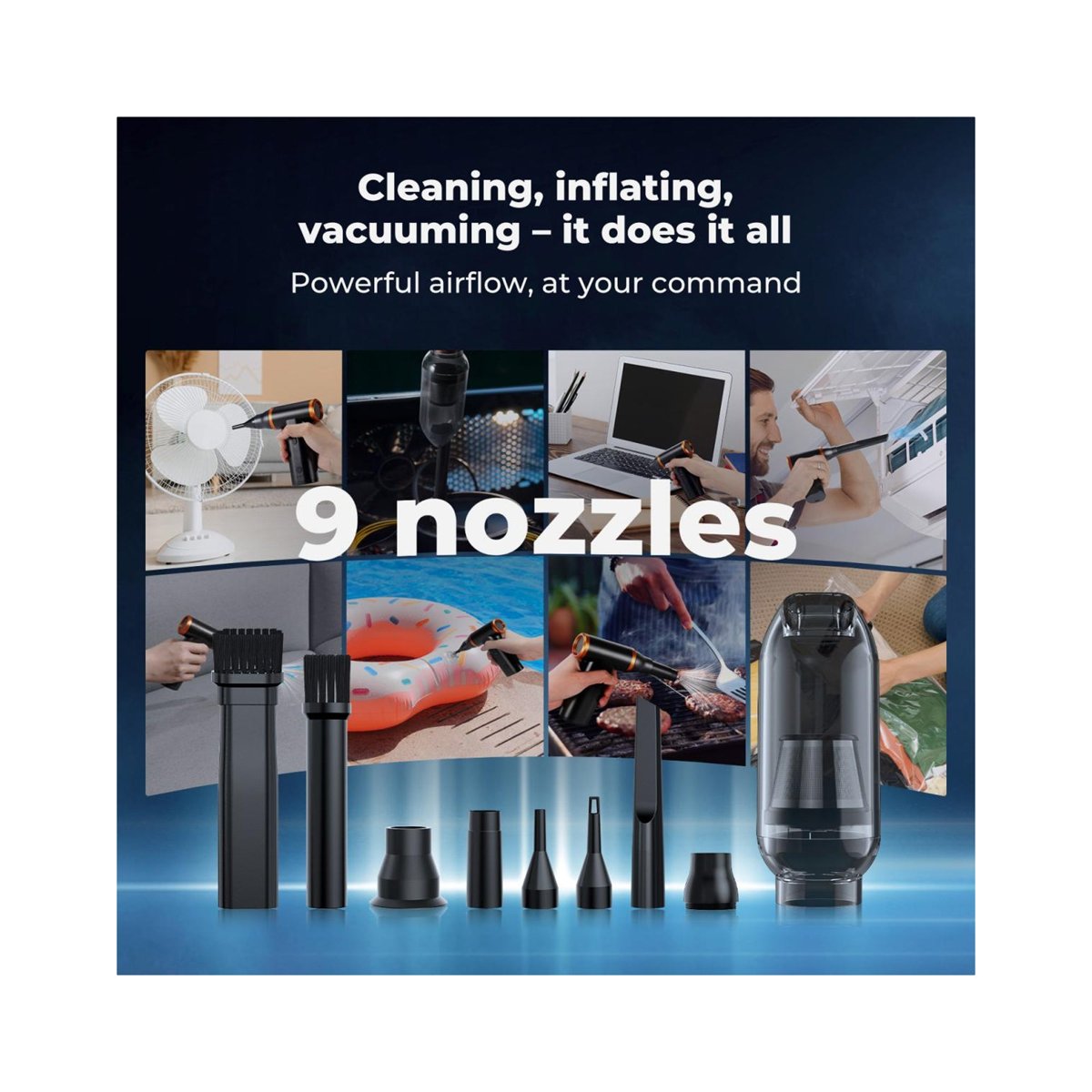 K&F Concept BS400 300,000 RPM Electric Compressed Air Duster & Vacuum Cleaner-KF08.061V1 thumbnail 2