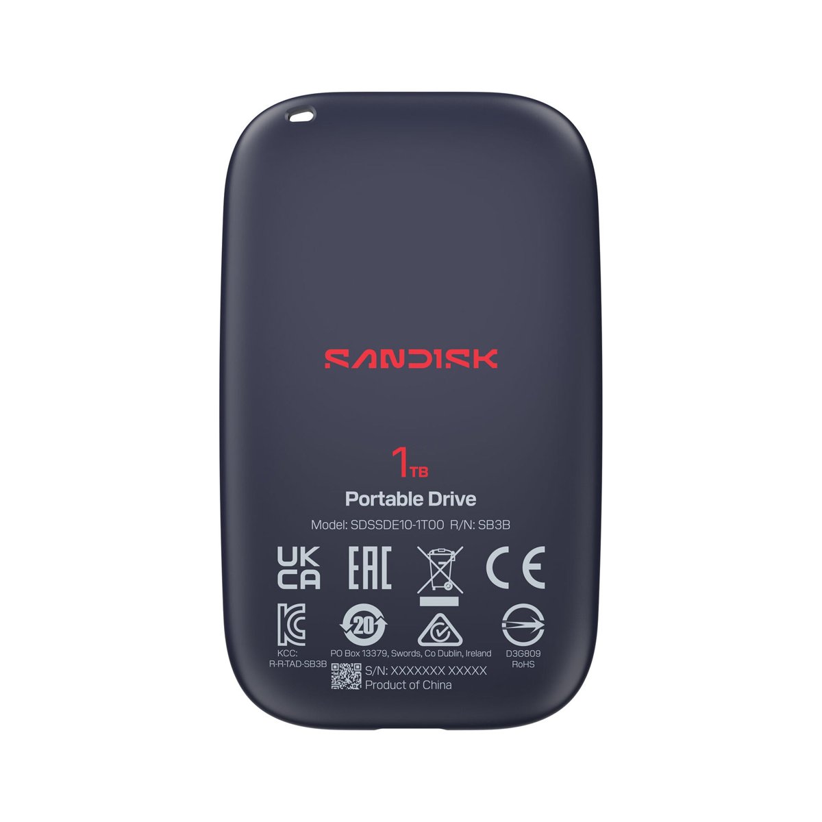 SanDisk 1TB Portable SSD – Up to 600MB/s, USB-C, USB 3.2 Gen 2-SDSSDE10-1T00-G25 thumbnail 2