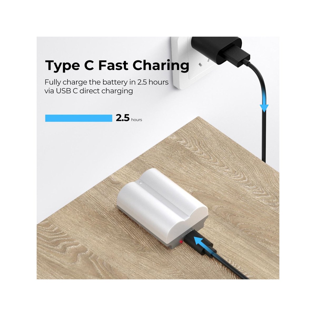 K&F Concept 2-Pack NP-W235 2400mAh USB-C Batteries for Fujifilm Cameras thumbnail 2