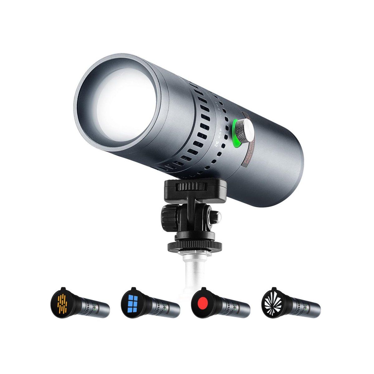 K&F Concept SP25C 25W RGB Photography Flashlight with 20 Gobos â Gray âKF34.063V1