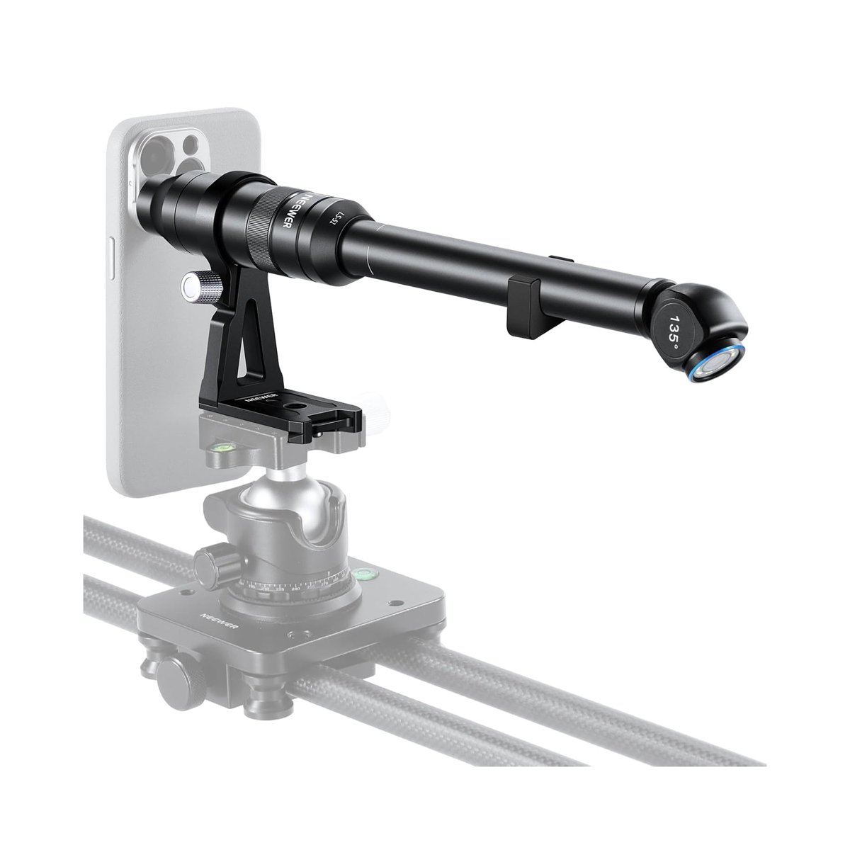 NEEWER LS-51 135Β° 18mm 2X Macro Probe Lens with 17mm Thread for Smartphone