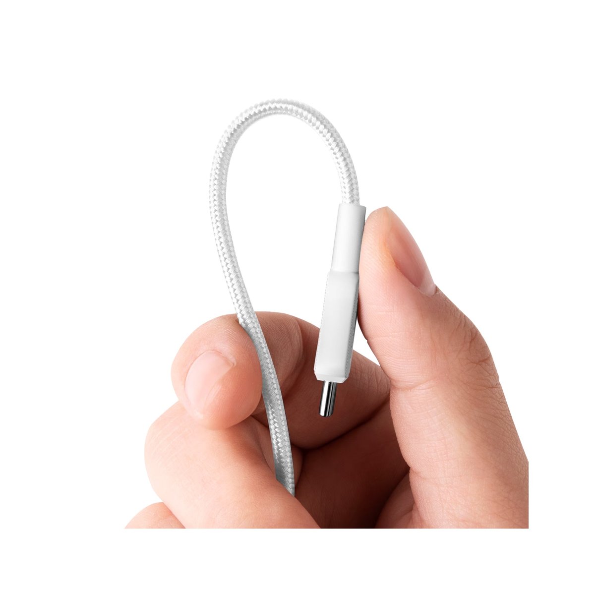 Anker 322 Braided USB-C to USB-C Cable 10ft, 60W – White-A81F7H21-1 thumbnail 2