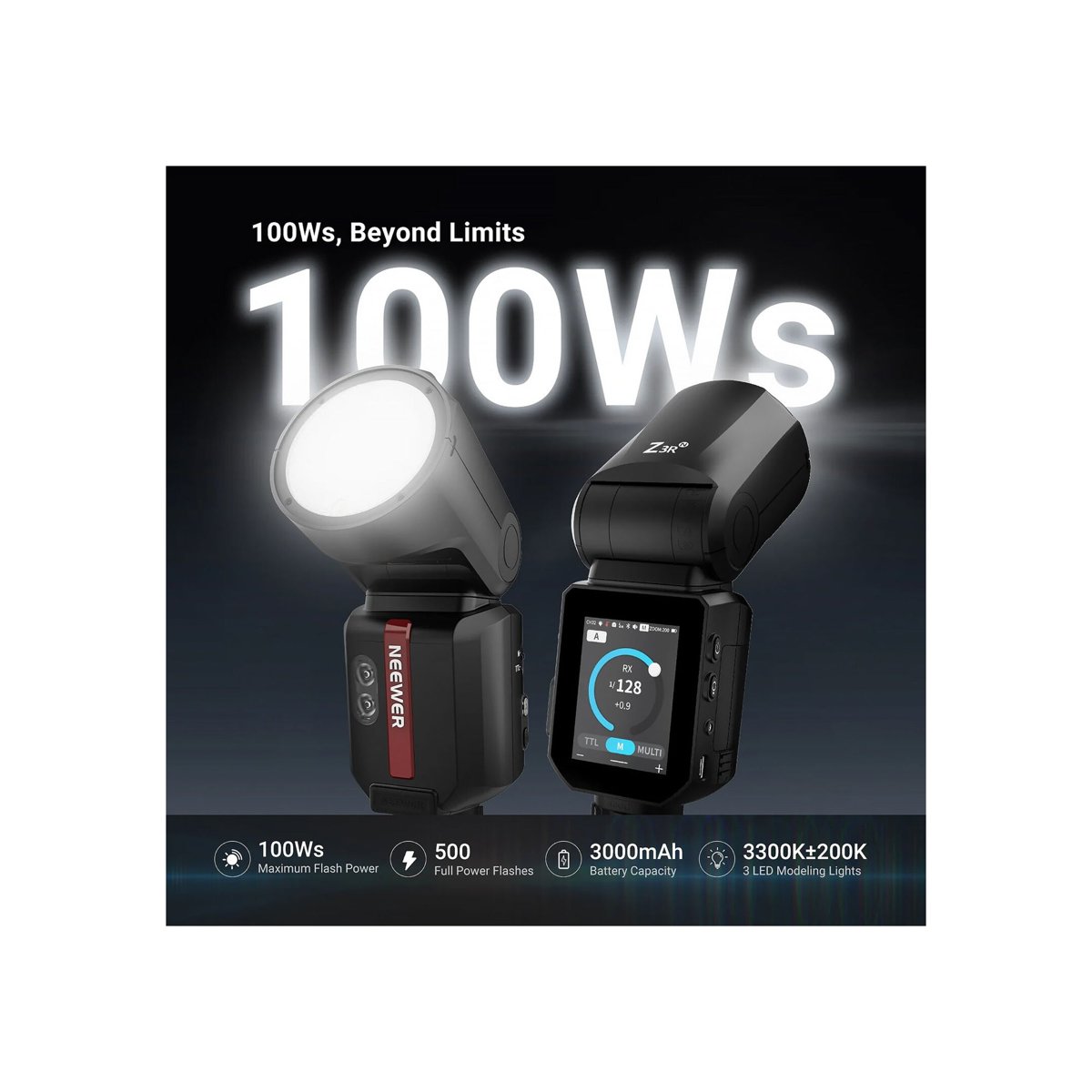 Neewer Z3R-N TTL Round Head Flash Speedlite for Nikon thumbnail 2