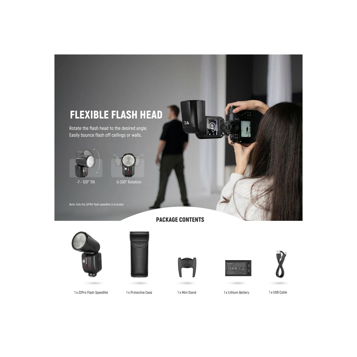 Neewer Z2PRO-S TTL Round Head Flash Speedlite for Sony thumbnail 2