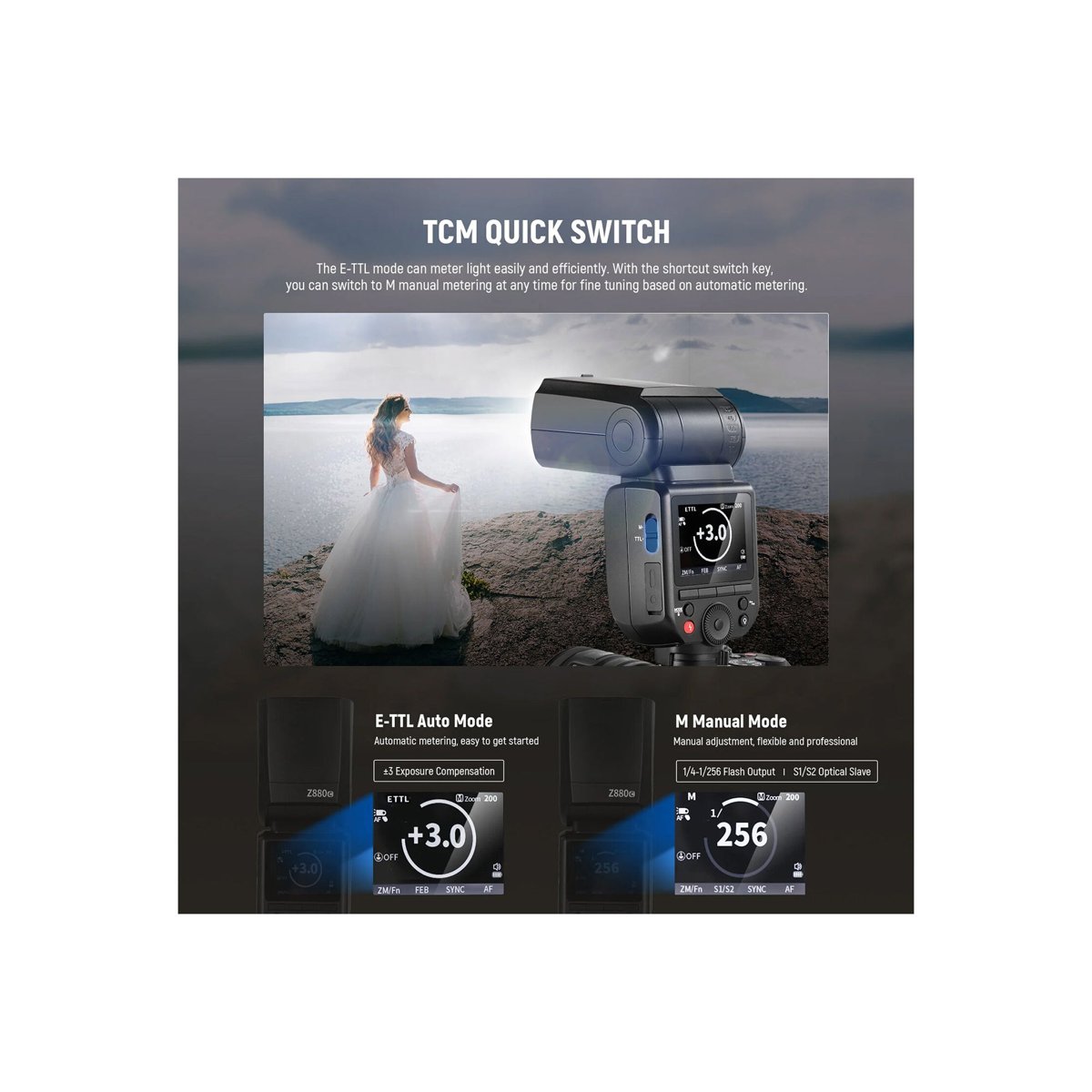 Neewer Z880-C TTL Camera Flash Speedlite for Canon thumbnail 2