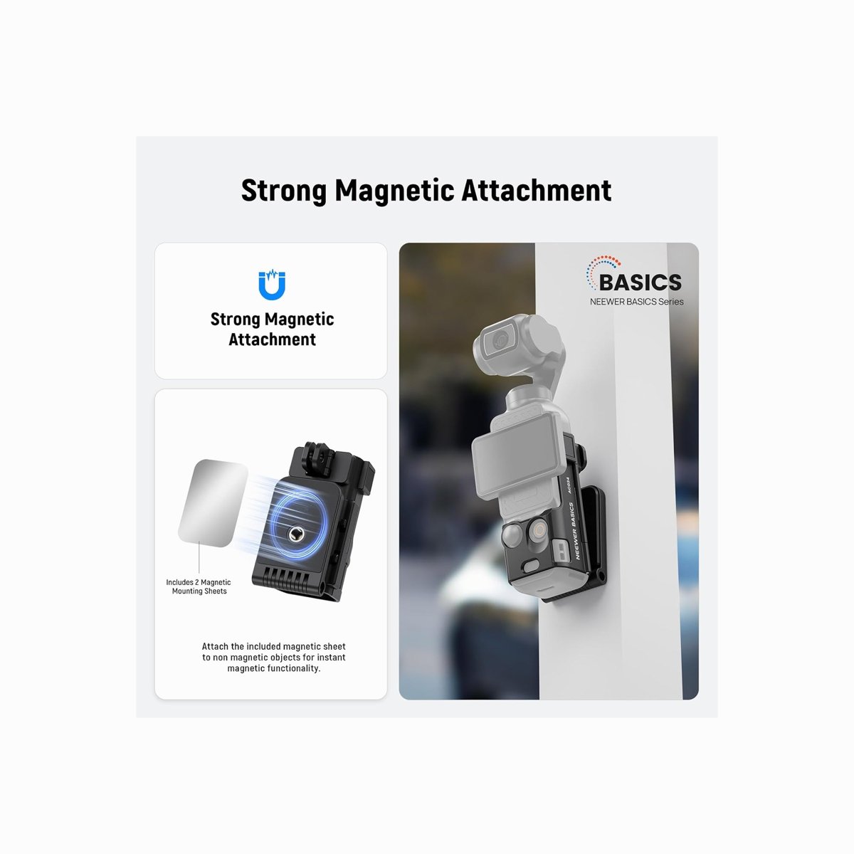 NEEWER BASICS Magnetic Mount Stand for DJI Osmo Pocket 3/4-AC024 thumbnail 2