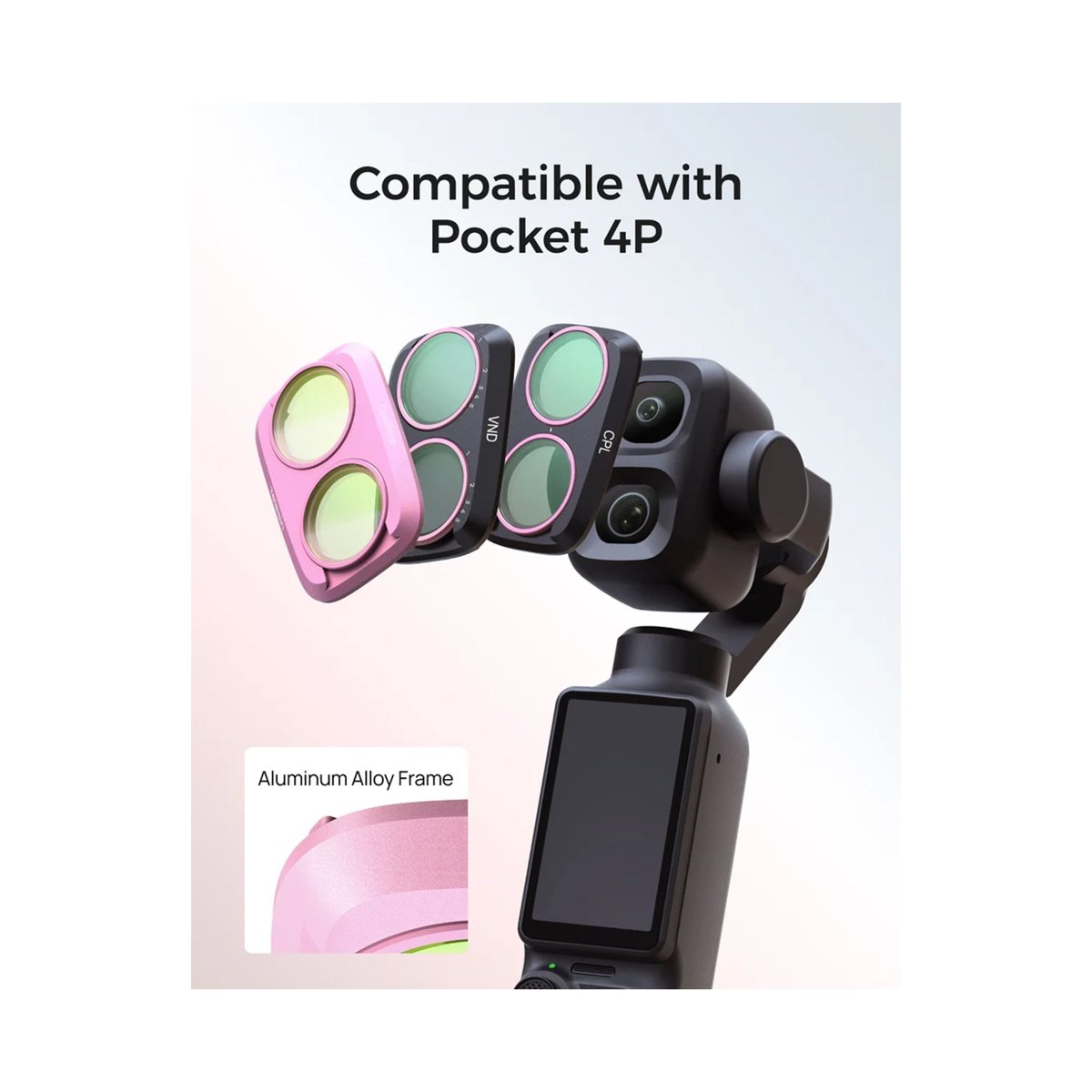 Telesin Pocket 4P Filter Kit Cool Rose +CPL +VND-S5-FLT-86-TDJ thumbnail 2