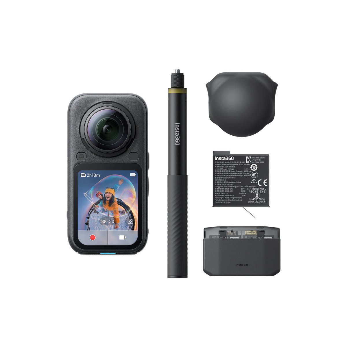 Insta360 X6 360° 8K Camera Essentials Bundle (Midnight Black)