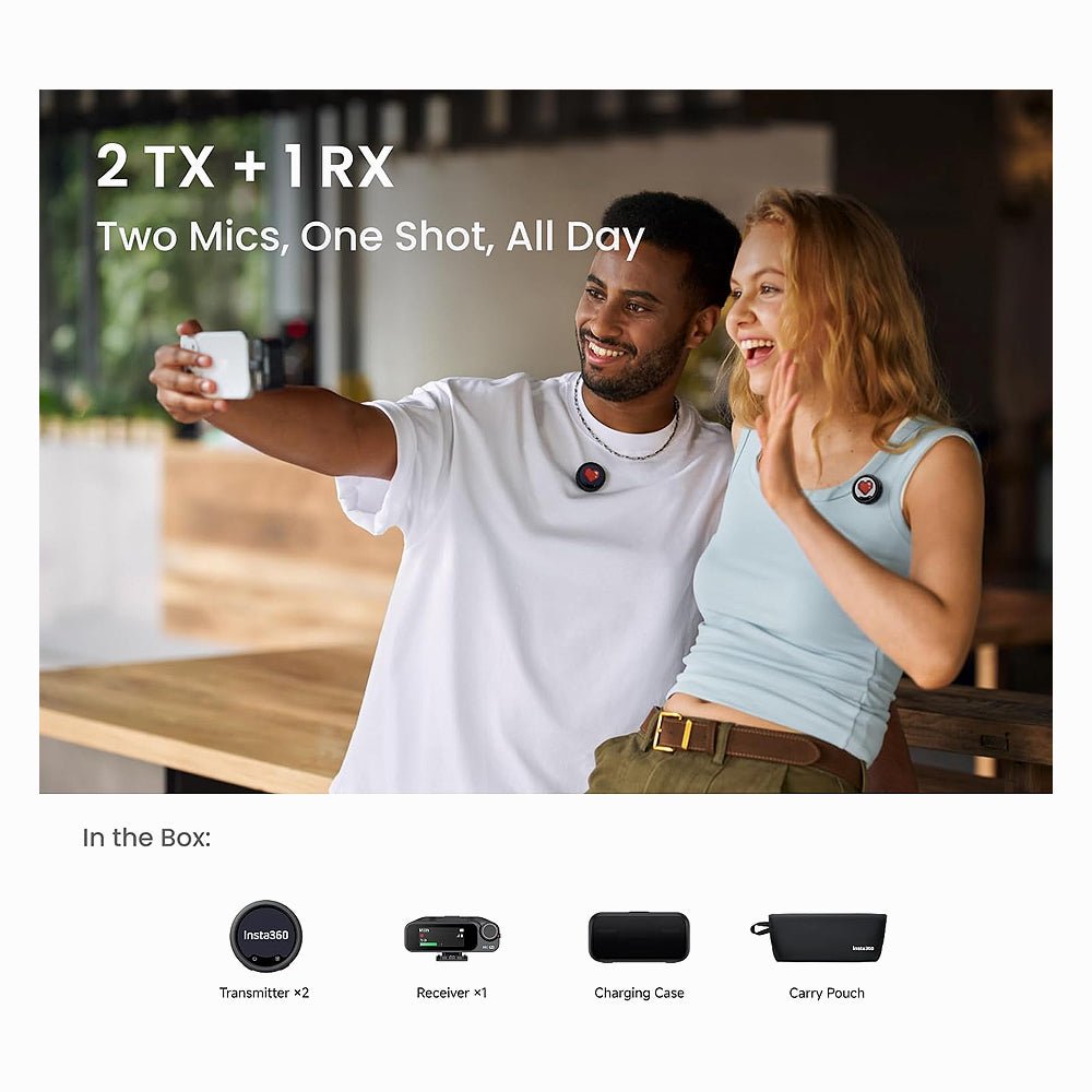 Insta360 Mic Pro Advanced Wireless Microphone (2TX + 1 RX) thumbnail 2
