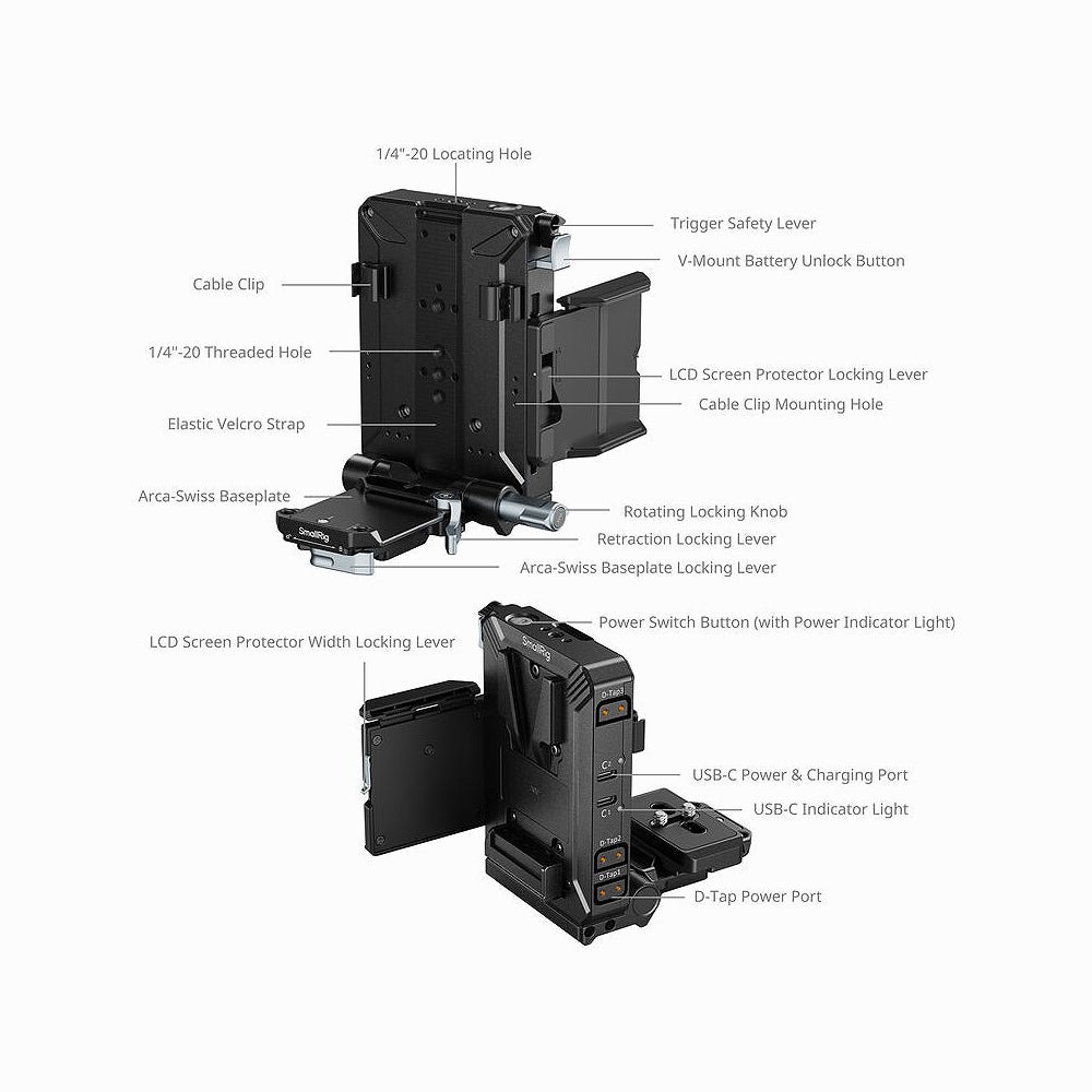 SmallRig V-Mount Battery Mount Plate Kit 5227 thumbnail 2