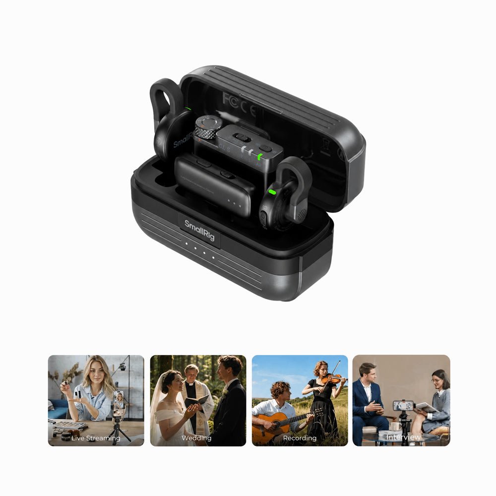 SmallRig S70-A Wireless Microphone (All-in-One) (Black) 5714 thumbnail 2