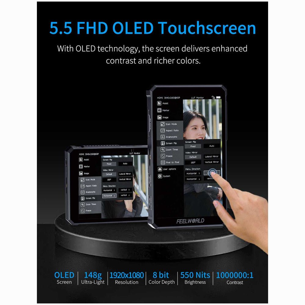 FeelWorld PS6 5.5INCH OLED Vertical On-Camera Monitor thumbnail 2