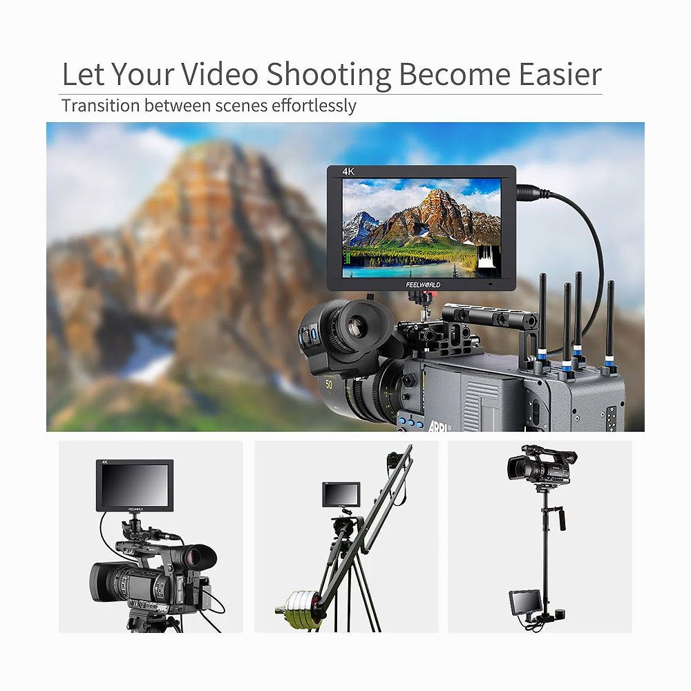 FeelWorld FW703 7INCH IPS 3G-SDI 4K HDMI On-Camera Monitor thumbnail 2