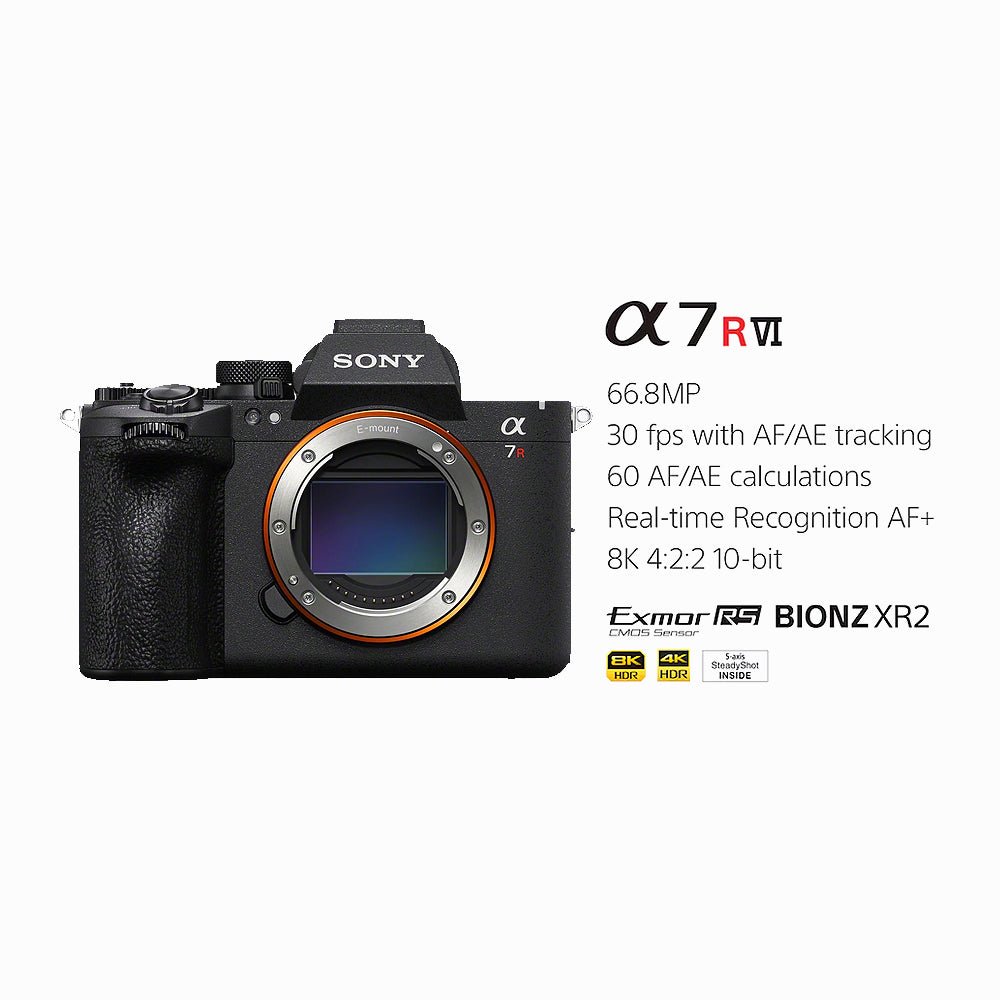 Sony Alpha 7R VI 66.8MP Full-Frame Mirrorless Camera Body | ILCE-7RM6