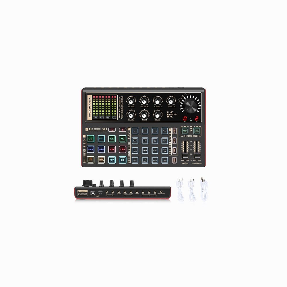 PULUZ Live Sound Card Recording Mixer((PU624B)
