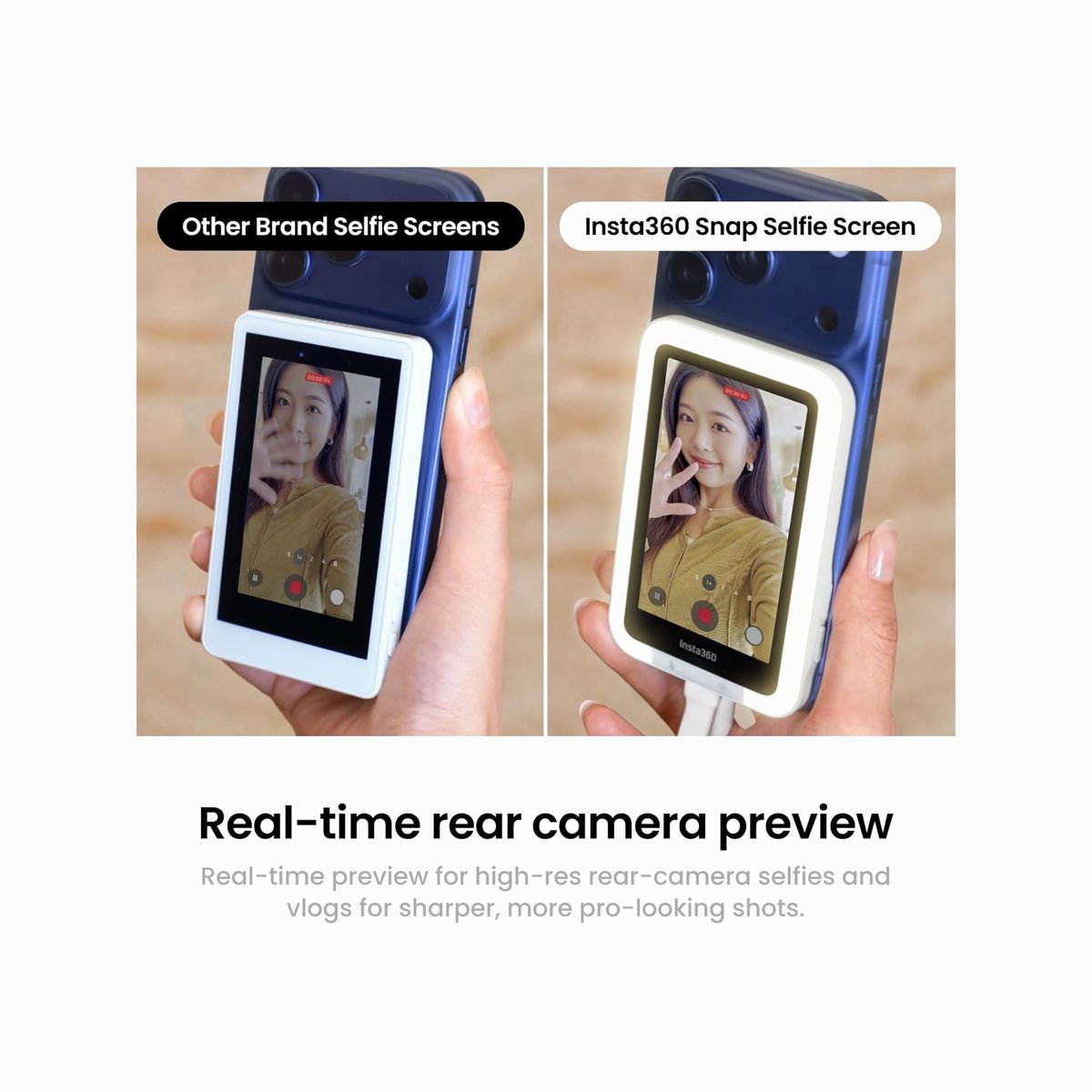 Insta360 Snap Selfie Screen with LED Light thumbnail 2