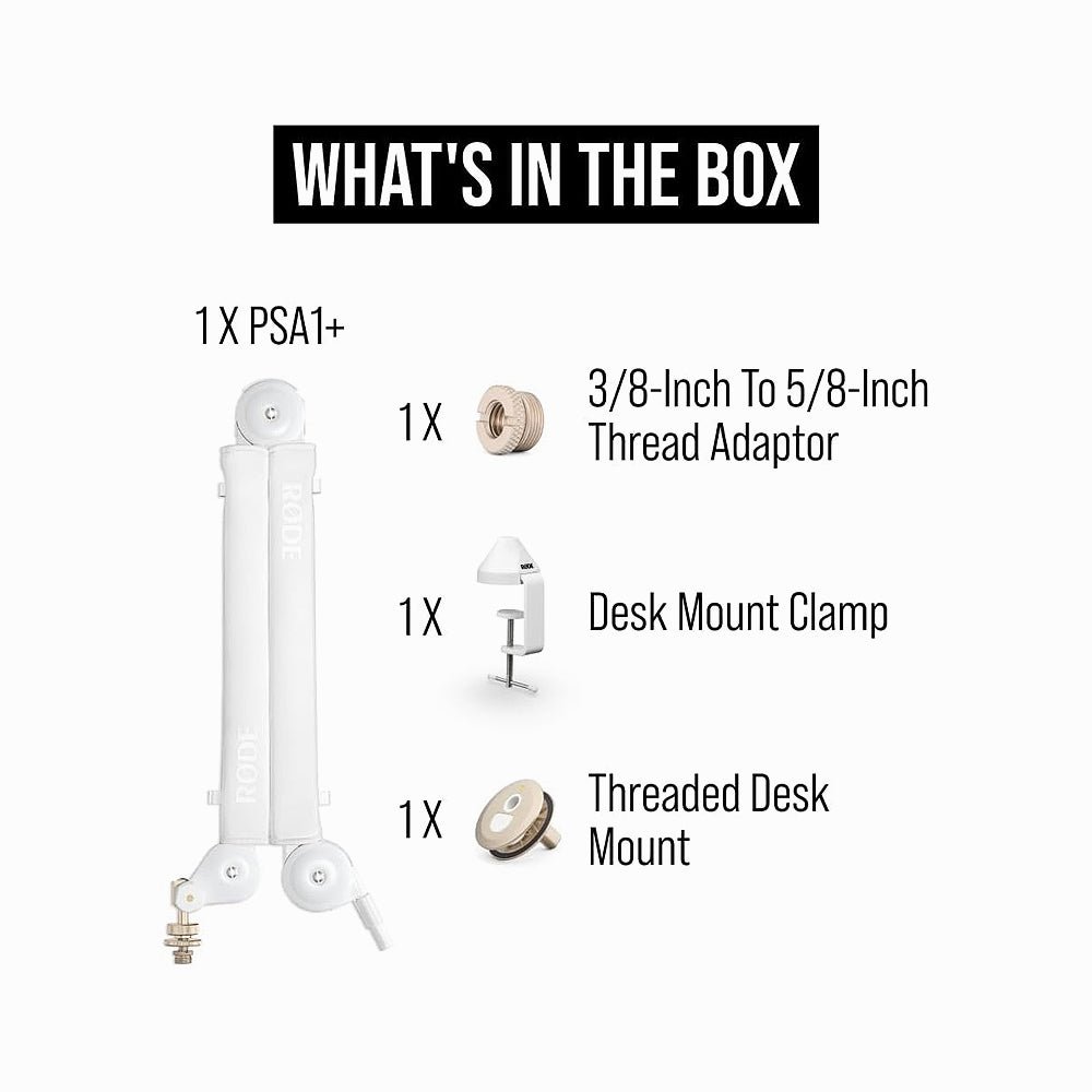RODE PSA1+ Professional Studio Arm (White) thumbnail 2
