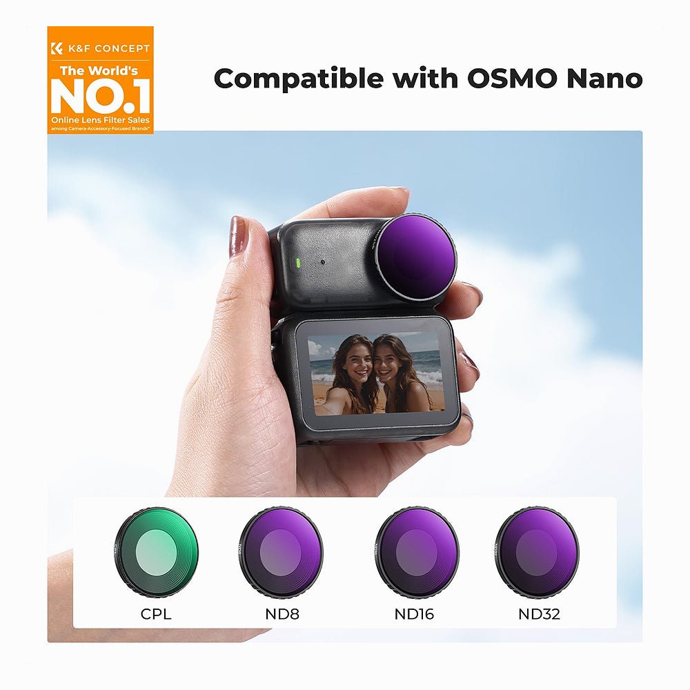 K&F CONCEPT ND CPL Filter Set Compatible with DJI Osmo Nano 6 SKU.2702 thumbnail 2