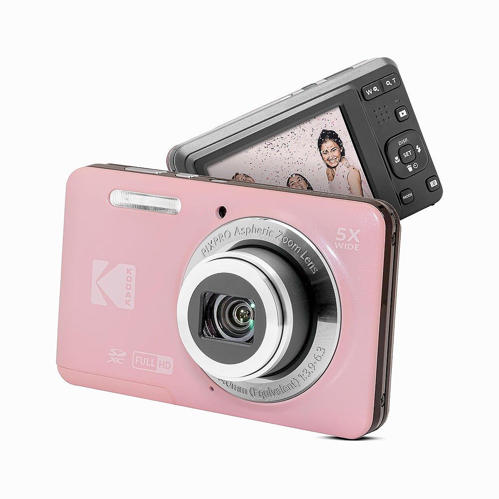 Kodak PixPro Friendly Zoom FZ55 16MP 1080p Full HD Digital Camera (Pastel Pink) thumbnail 2