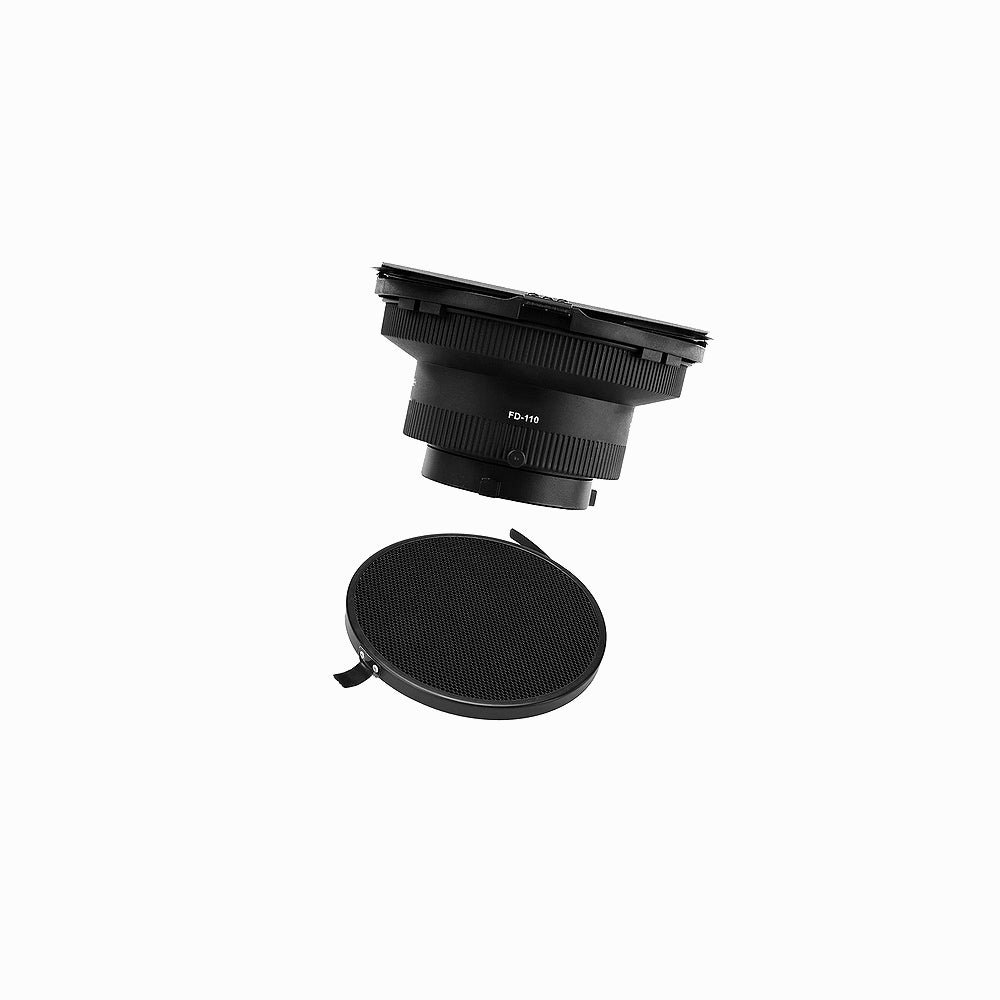 NiceFoto FD-110 Fresnel Mount Light Focusing Adapter with Barn Doors Focus Zoom: 45°~17° for Bowens Mount LED Video Light for Aputure COB 12 thumbnail 2