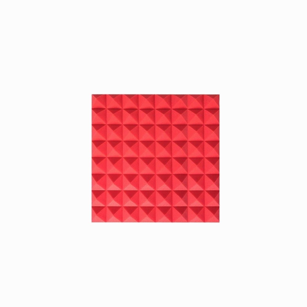 Acoustic Sound Foam Panels, 24 Pack 2" X 12" X 12" Soundproofing Treatment Studio Wall Padding Sound Absorbing Fireproof (Red)) thumbnail 2