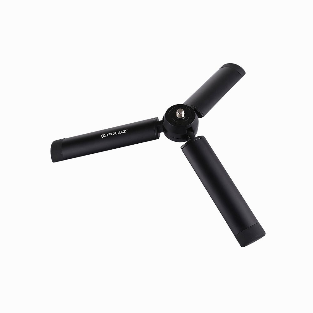 PULUZ Mini Pocket Metal Desktop Tripod Mount with 1/4-inch Screw for DSLR & Digital Cameras, Load: 10kg-PU385