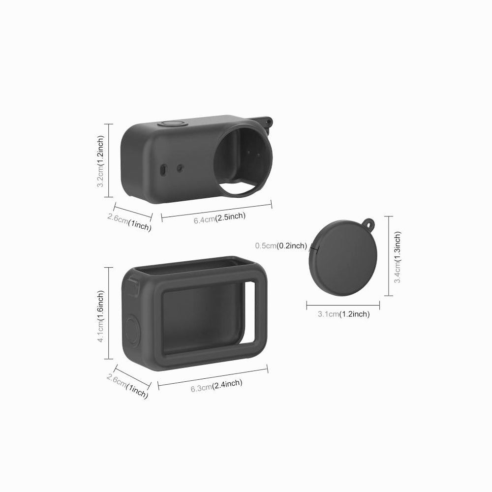 DJI Osmo Nano PULUZ Transmission Module & Lens & Body 3 in 1 Silicone Protective Cover (Black)-PU1060B thumbnail 2
