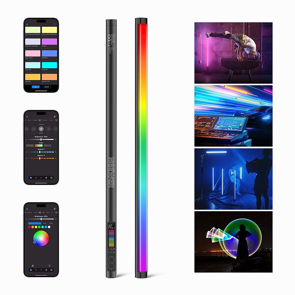 NEEWER TL90C 30W RGB Tube Light with APP/2.4G/DMX Control
