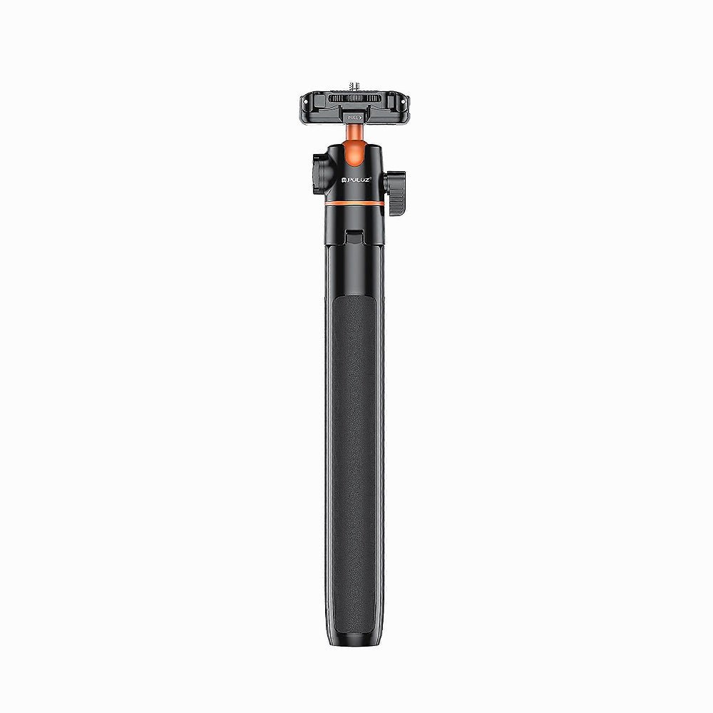 PULUZ 1.4m Phone Selfie Stick Tripod Vlog Live Streaming Holder with Phone Clip (Black)-PU730B