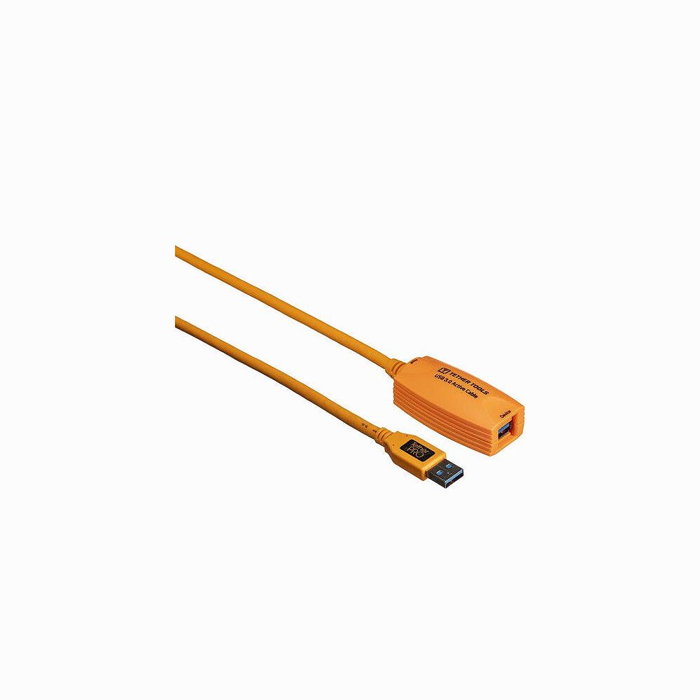 Tether Tools TetherPro USB 3.0 Active Extension Cable Hi-Visibility Orange, 16'