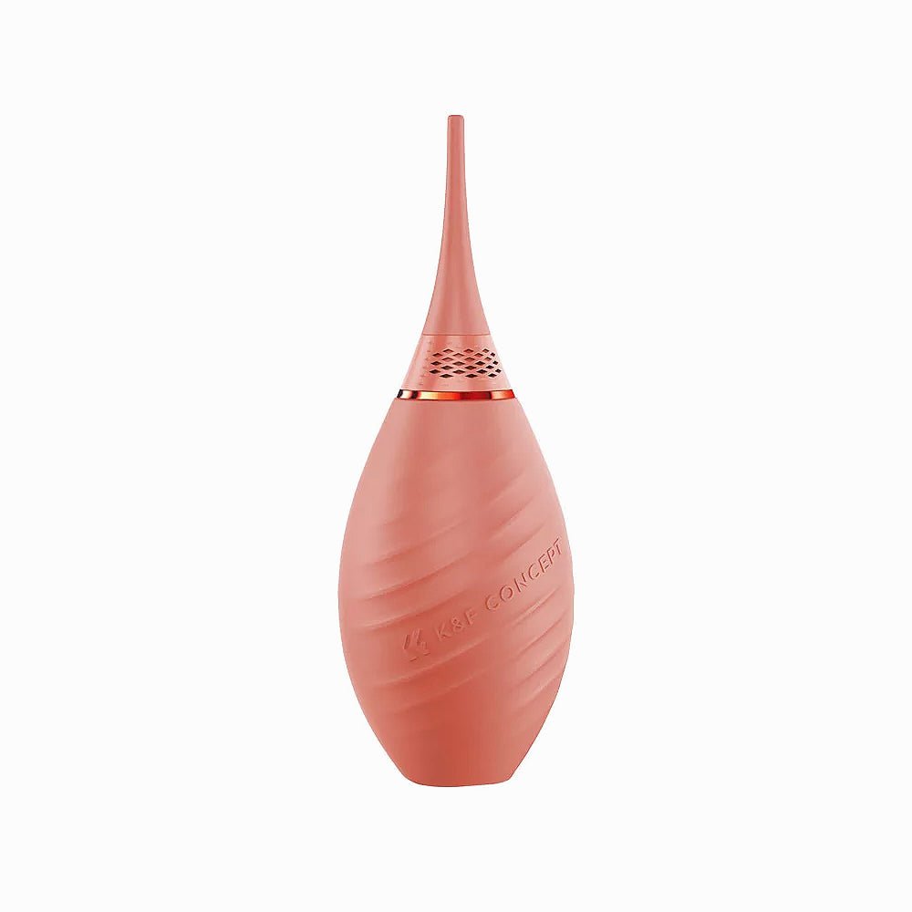 K&F Concept Dust Air Blower - Pink with Short & Long Soft Nozzles for Camera, Lens, Sensor, Filters, LCD Screen Display, PC, Laptop Computer