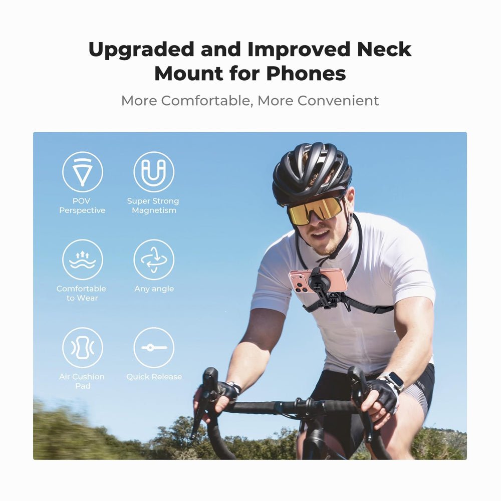 K&F CONCEPT Neck Phone Holder, 2-in-1 Magnetic & Clip-on Phone Neck Holder-KF15.0016 thumbnail 2