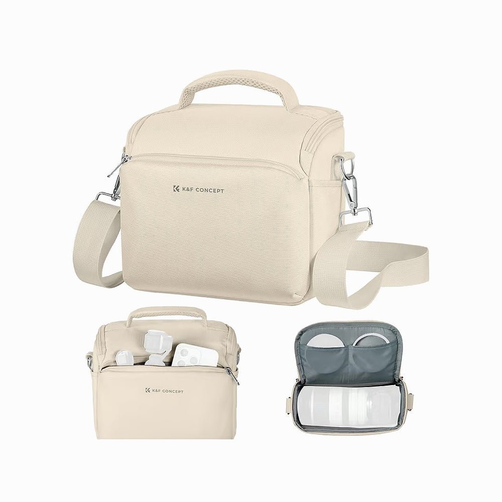 K&F Concept Camera Sling Bag Small Crossbody Camera Case - Sling Bag5L Urban Wander 05 (Beige)KF13.179V3 thumbnail 2
