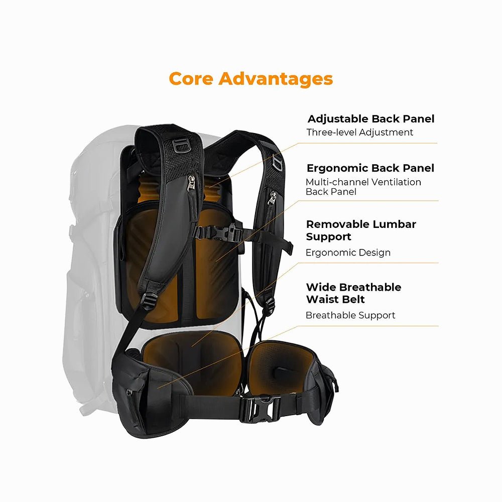 K&F CONCEPT Backpack 40L Star Wander05 (Black)KF13.207V1 thumbnail 2