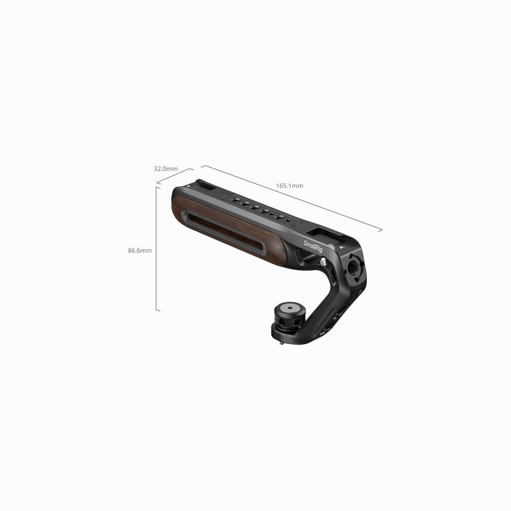 SmallRig Wooden Top Handle with 1/4"-20 & 3/8"-16 Locating Screw-5252 thumbnail 2