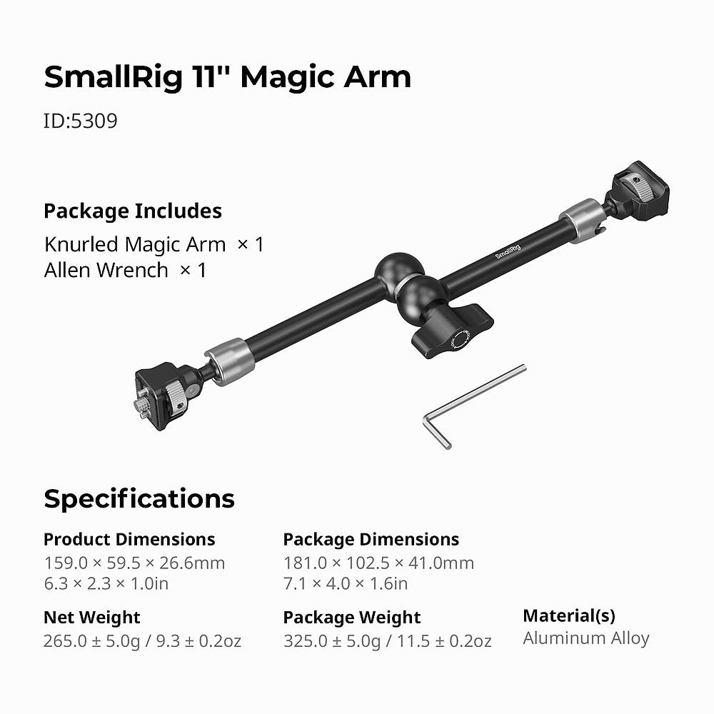 SmallRig 5309 11inch Magic Arm Support thumbnail 2