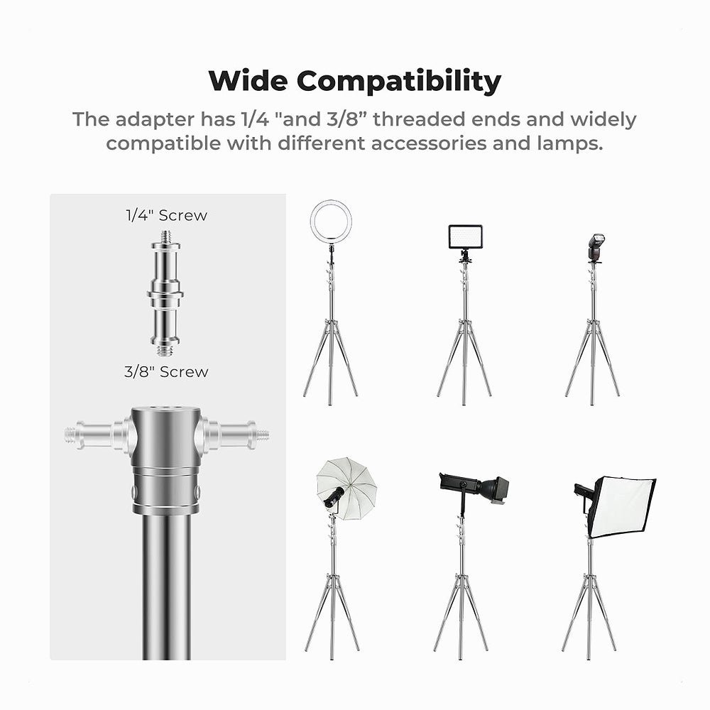 K&F CONCEPT 2.8m Photography Stainless Steel light stand (KF34.044) thumbnail 2