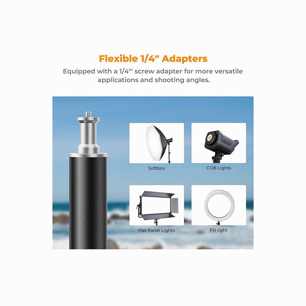 K&F Concept Light Stand for Photography 2.8M Black (KF34.043) thumbnail 2