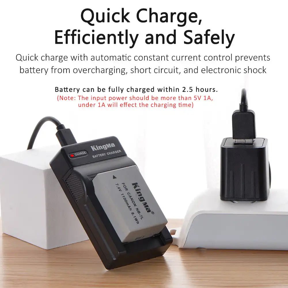 KingMa NB-7L USB Charger for Canon thumbnail 2